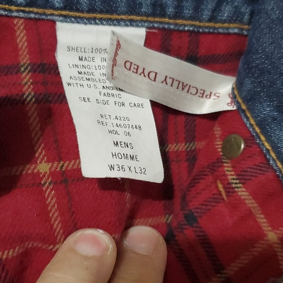 Eddie Bauer Flannel Lined Jeans - Picture 3 of 6